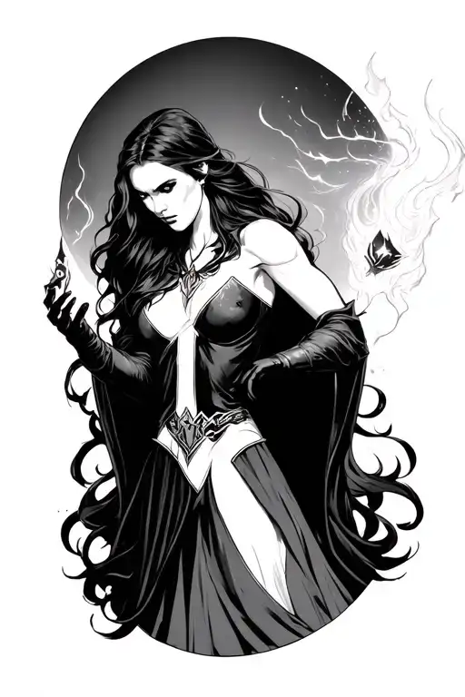 Scarlet Witch Casting Spells