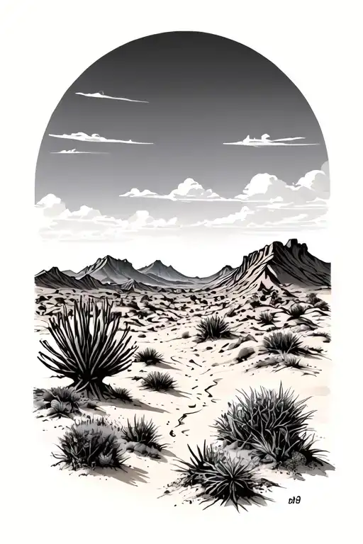 Desert Scene Inspired