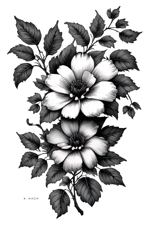 Vine Of Birth Month Flowers Of January July October April And March