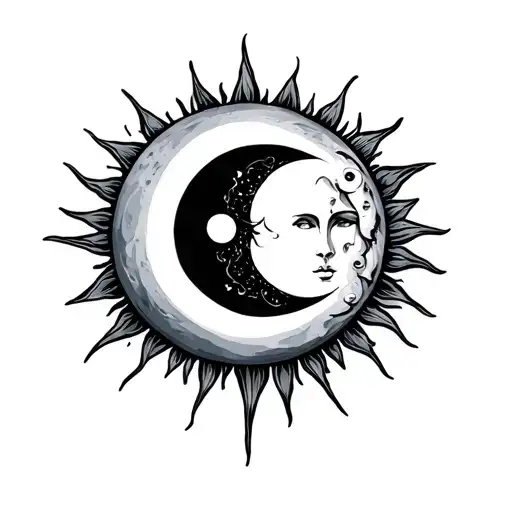 Sun And Moon Dark Gothic