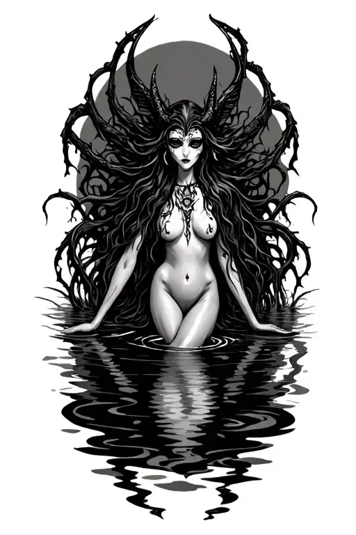 Voodoo Succubus In Swamp