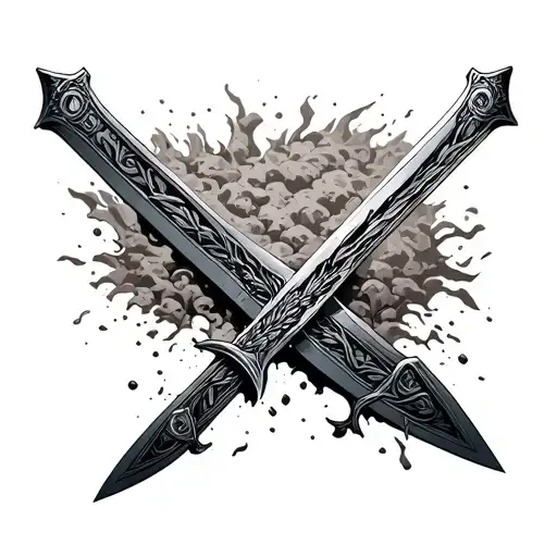 Claymore Sword Stuck In The Ground