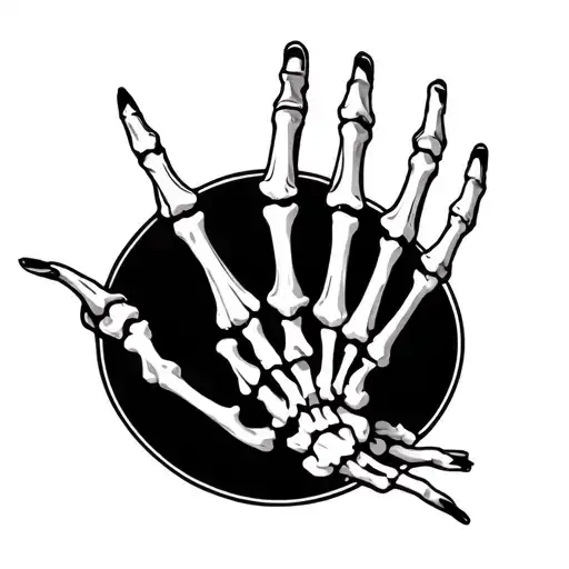 Skeleton Hand Tat