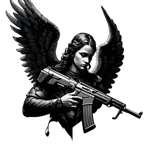 Angel With Ak 47