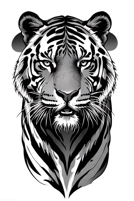 2 Tigers One In Front Of The Other