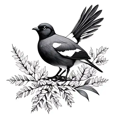 Dainty Willow Ptarmigan Fine Line