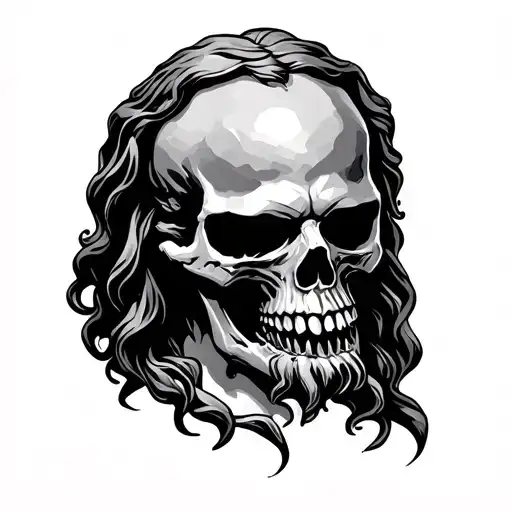 Jesus Skull With Fangs