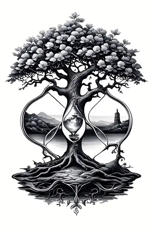 Tree Of Life Hourglass