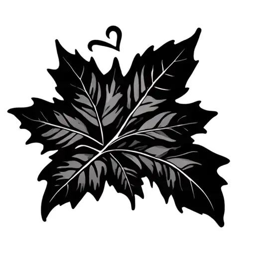 Vine Leaf With Hearts