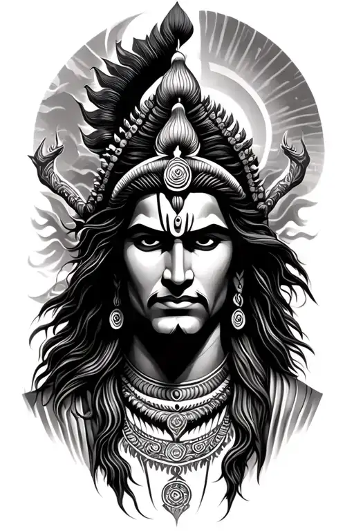 Shiva Tattoo Men