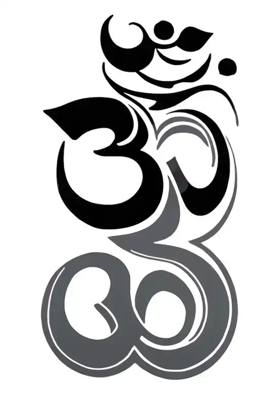 Karma An Om Symbol