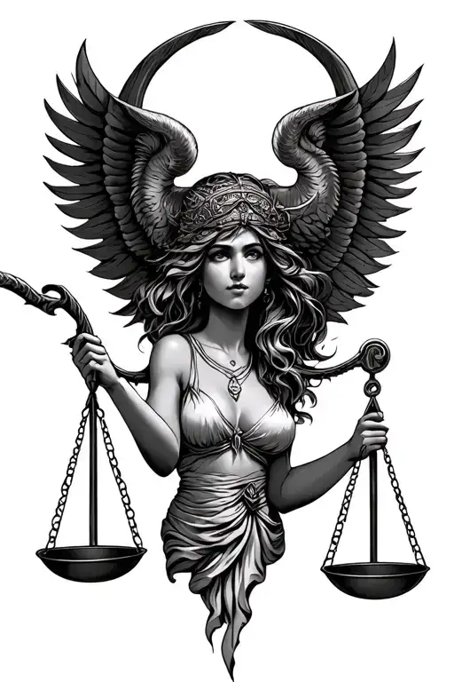 Female Sagittarius Handling Scale Of Justice