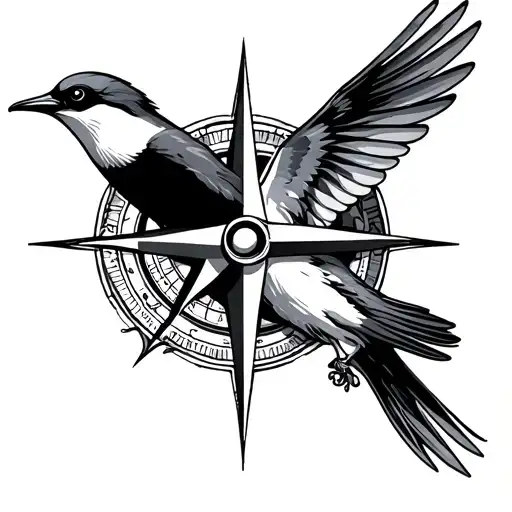 Swallow And Compass