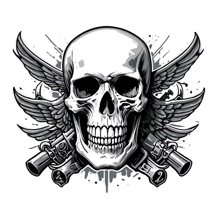 Skull And Usmc