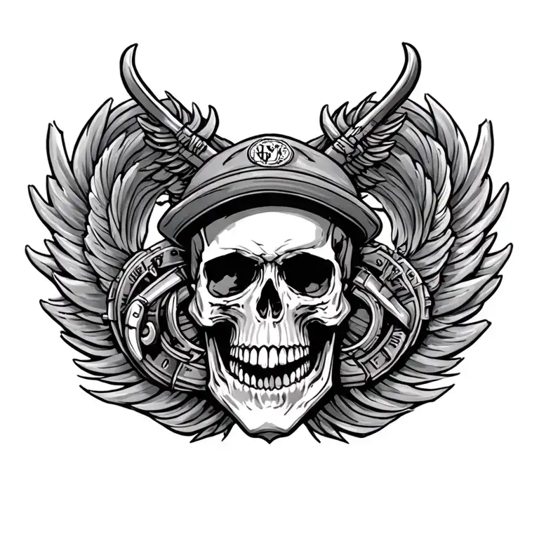 Skull And Usmc