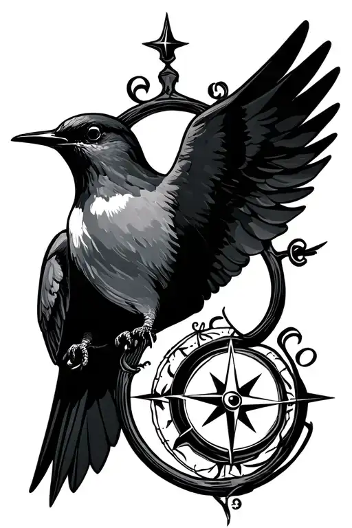 Swallow And Compass
