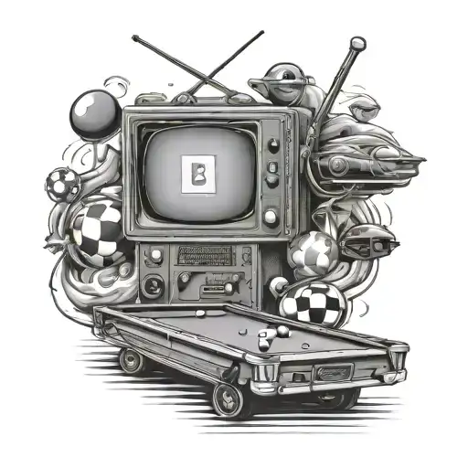 A Tv Show Vehicle Transformed Into A Snooker Table With Football Elements