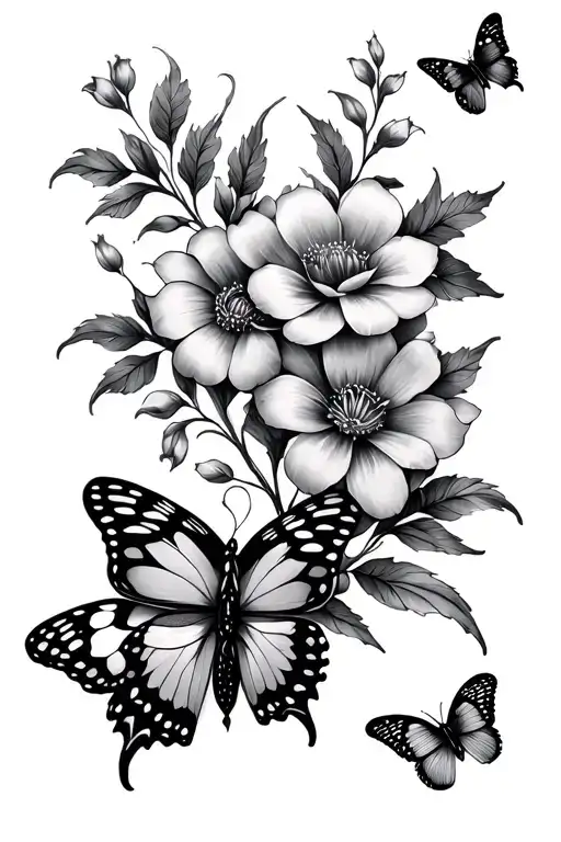 Something Floral Or Butterfly