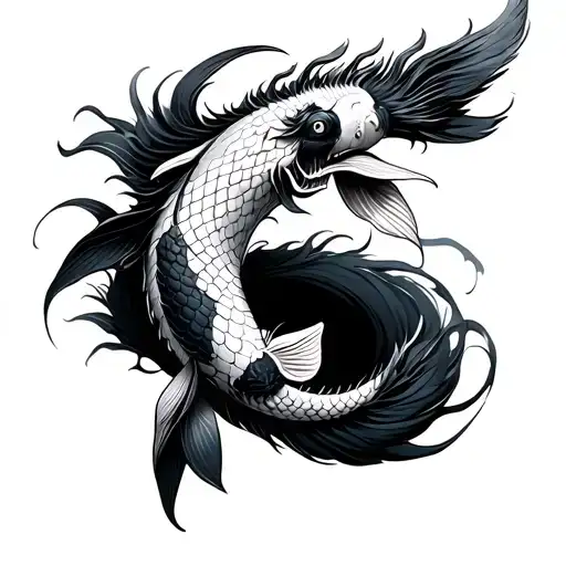 Koi Turning Into A Dragon