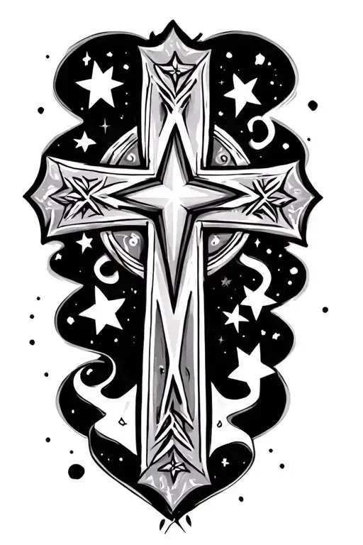 Cross And Stars