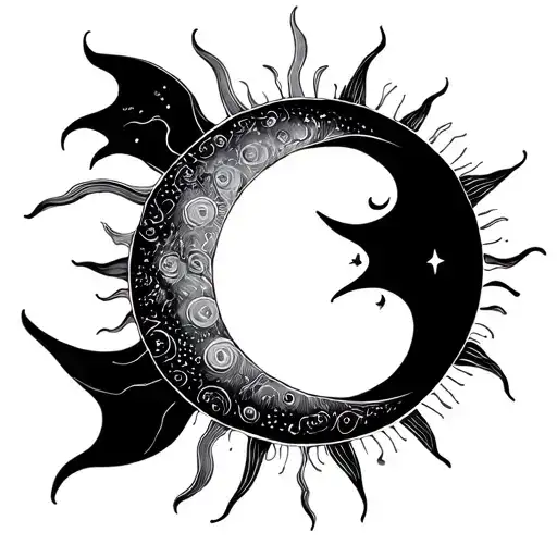 Fine Line Sun And Moon