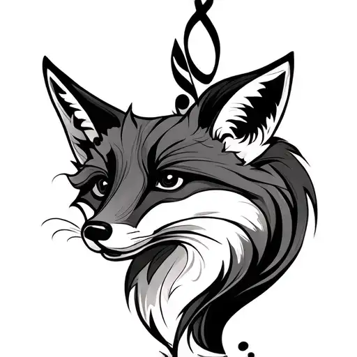 Treble Clef And Fox With