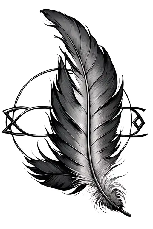 Libra Star Sign Around Infinity Feather Feather Feather