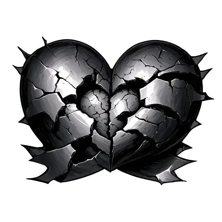 Shattered Broken Rotting Heart