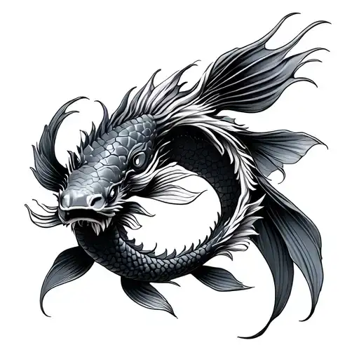 Dragon Koi Fish