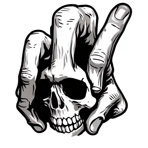 Skeleton Middle Finger Mexican
