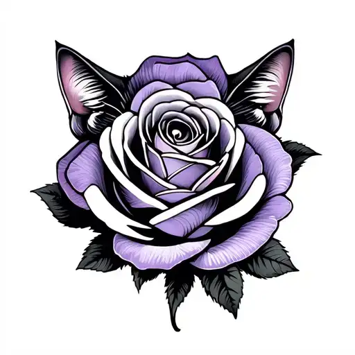 Wren Cat Violet Rose