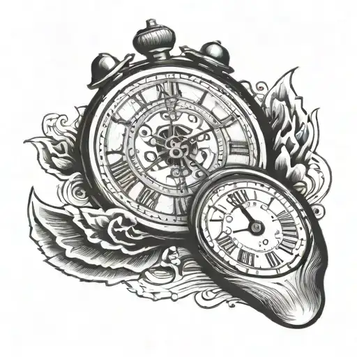 Clock Face Baby Foot Print