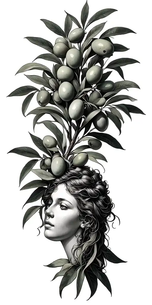 Gaea & Green Olive Tree