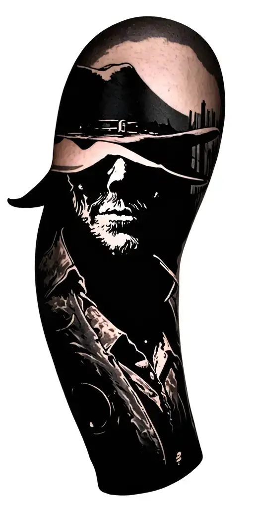 Red Dead Redemption 2 Inspired Tattoo For A Full Arm Sleeve