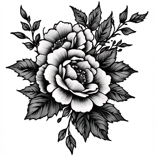 Floral Vine Wrap Lower Leg