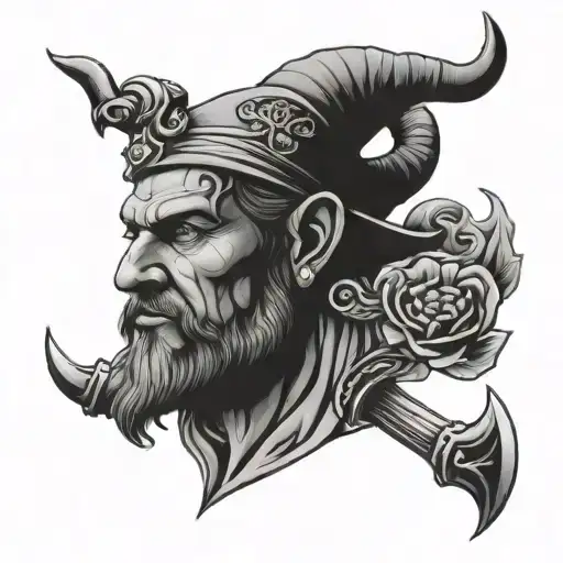 A Historical Figure With Taurus And Gemini Symbols Incorporated Into Their Clothing Or Accessories