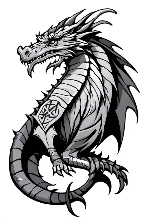 Dragon Viking Runes