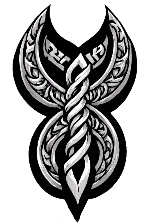 Thin Line Viking Bind Rune W G R E L