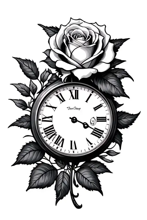 Clock And Rose