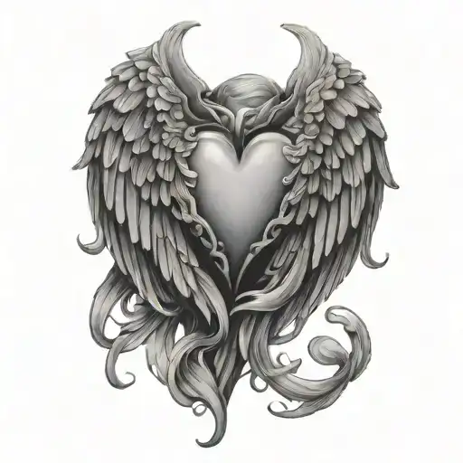 Heart With Angel Wings