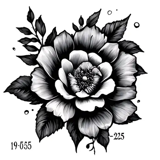 Tattoo For My Grandmother That Passed Away Including The Date 19-05-25