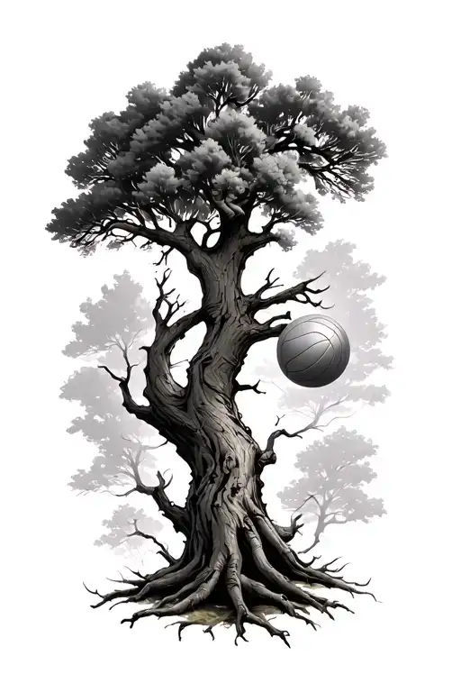 Handball In Live Oak Tree