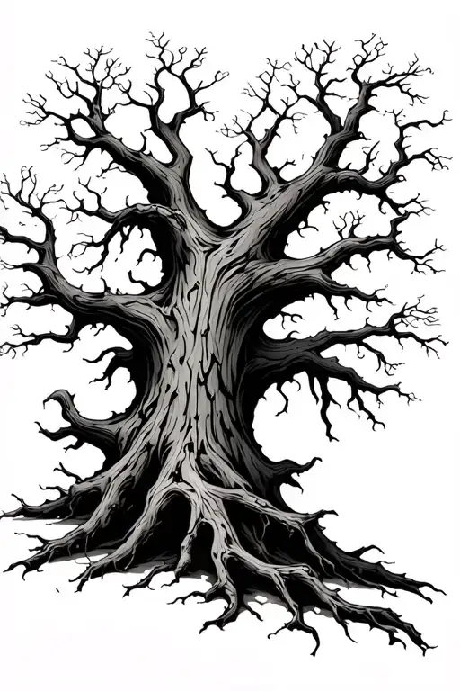 Dead Tree With Creeping