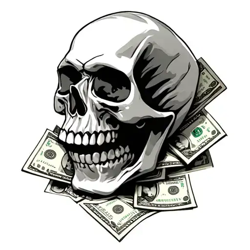 Small Skulls With Money