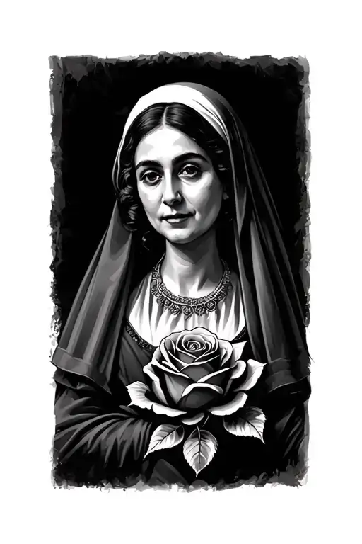 Nonna Colomba With A Rose Below