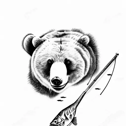 Bear Catching A Fish