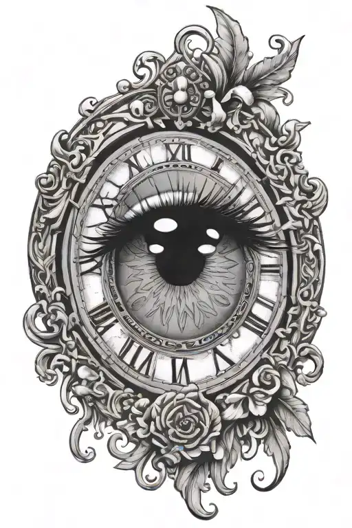 Eye And Roman Clock