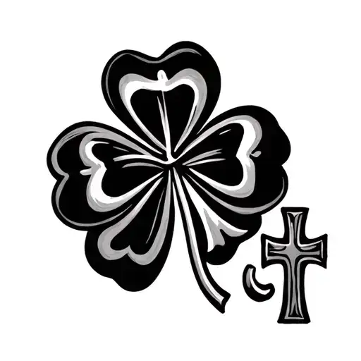 Shamrock And Italian Cross