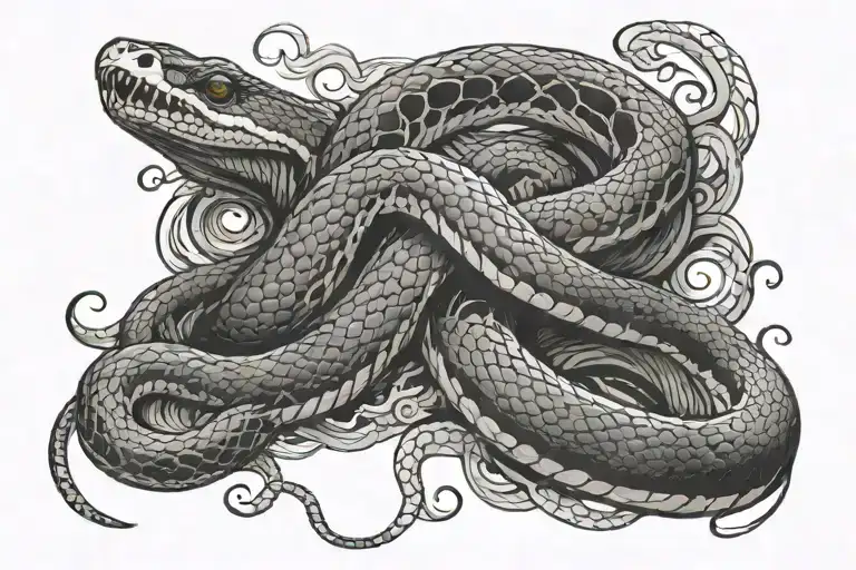 Snakes Slithering Snake An Intricately