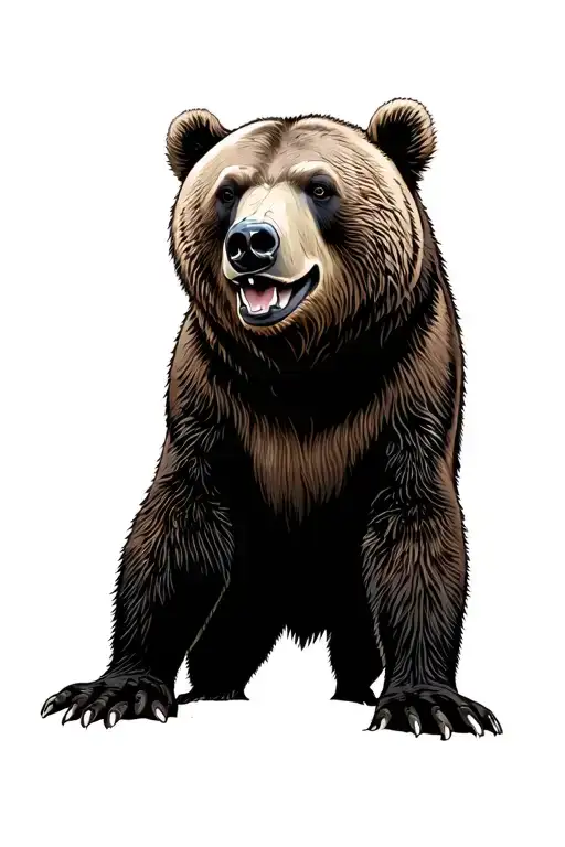 Grizzly Bear Standing